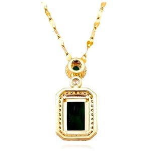 18K GOLD PLATED STAINLESS STEEL NECKLACE, INTENSITY